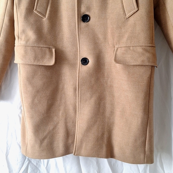 Zara Camel Pea Coat, Double Lining sz 8, NW0T - Picture 3 of 15